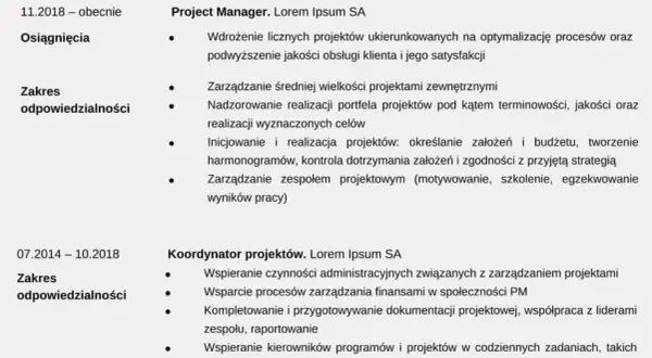 Gotowy wzór CV 2025: Jak napisać i zoptymalizować pod ATS