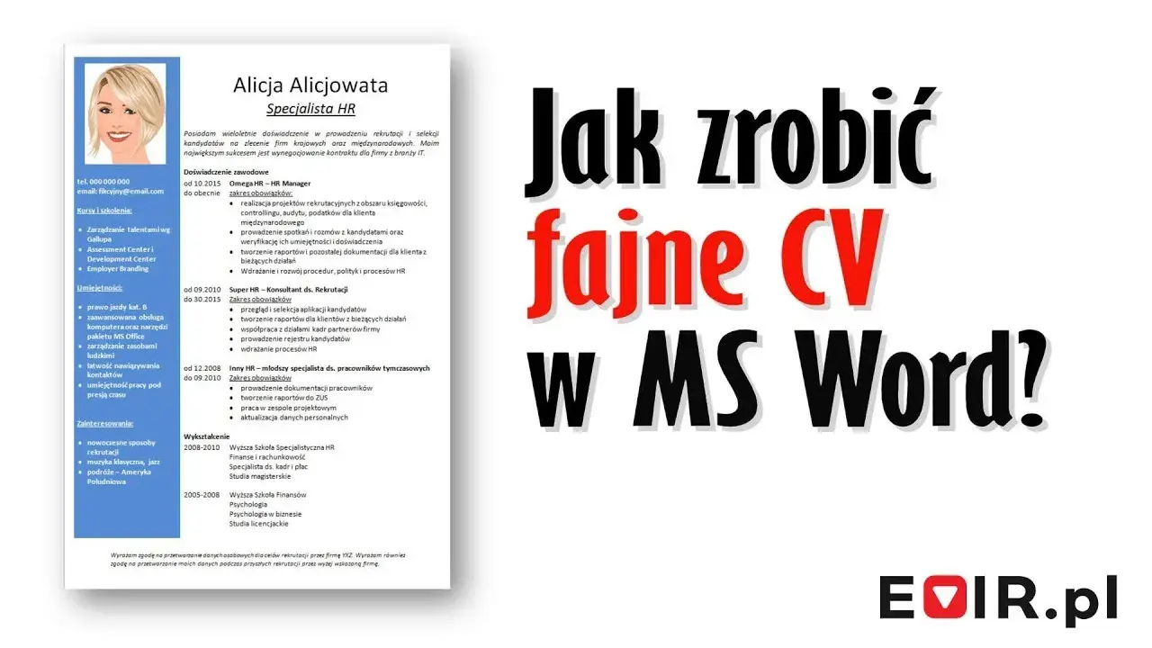CV w Wordzie: Jak zrobić profesjonalny życiorys krok po kroku?