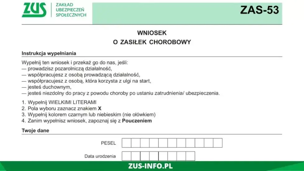 Zasiłek chorobowy po pracy: kiedy ZUS wypłaci? Terminy i dokumenty