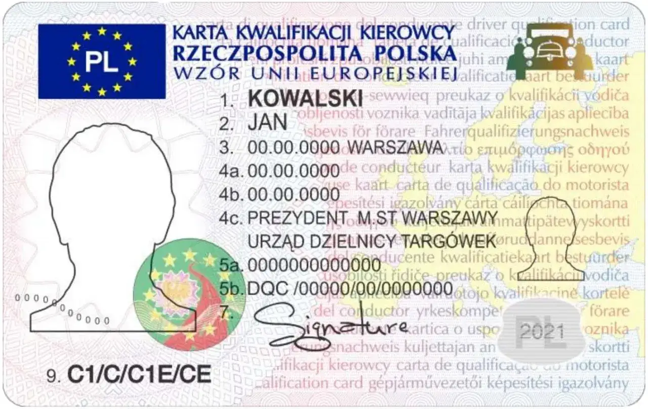 proces uzyskania uprawnień kierowcy zawodowego infografika