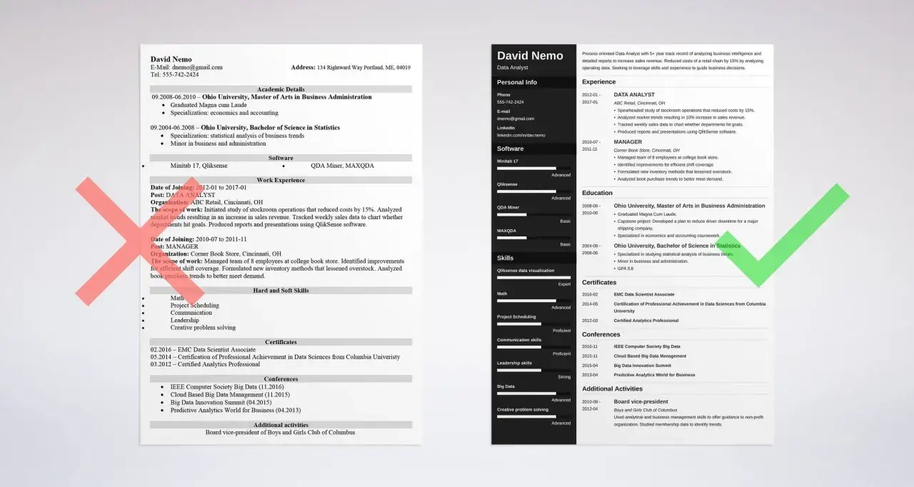 najczęstsze błędy w CV infografika