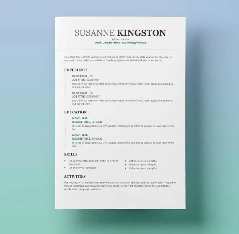 Szablony CV w Wordzie